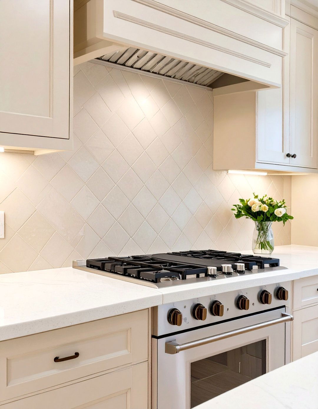 Diamond Pattern Tile Stove Backsplash - 30 stove backsplash ideas