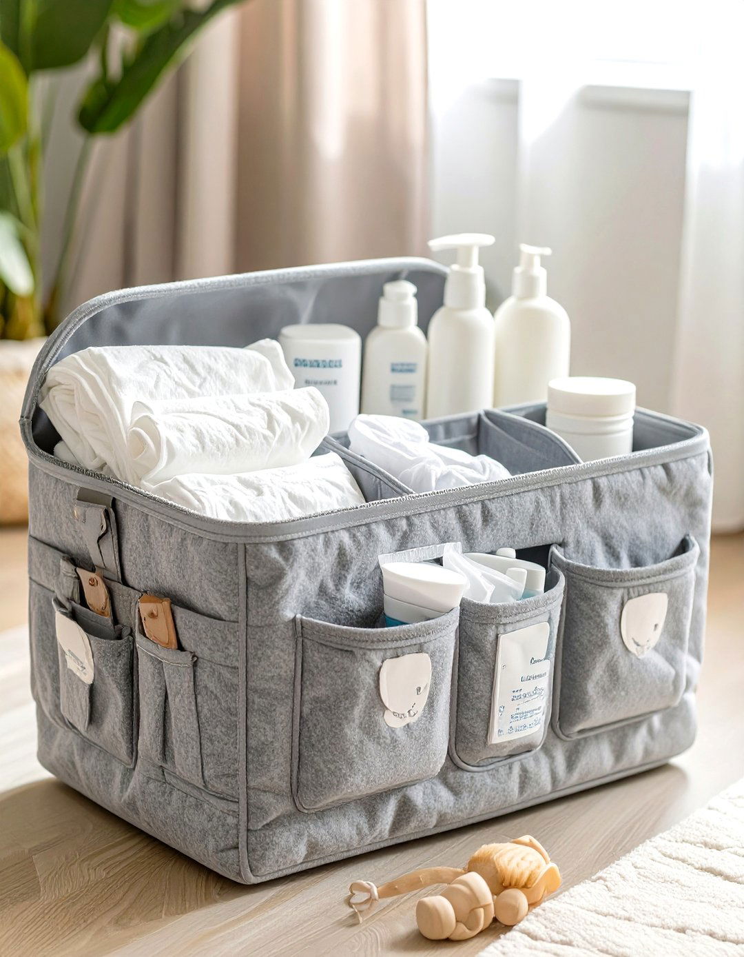 Diaper Caddy Organizer - 30 nursery storage ideas