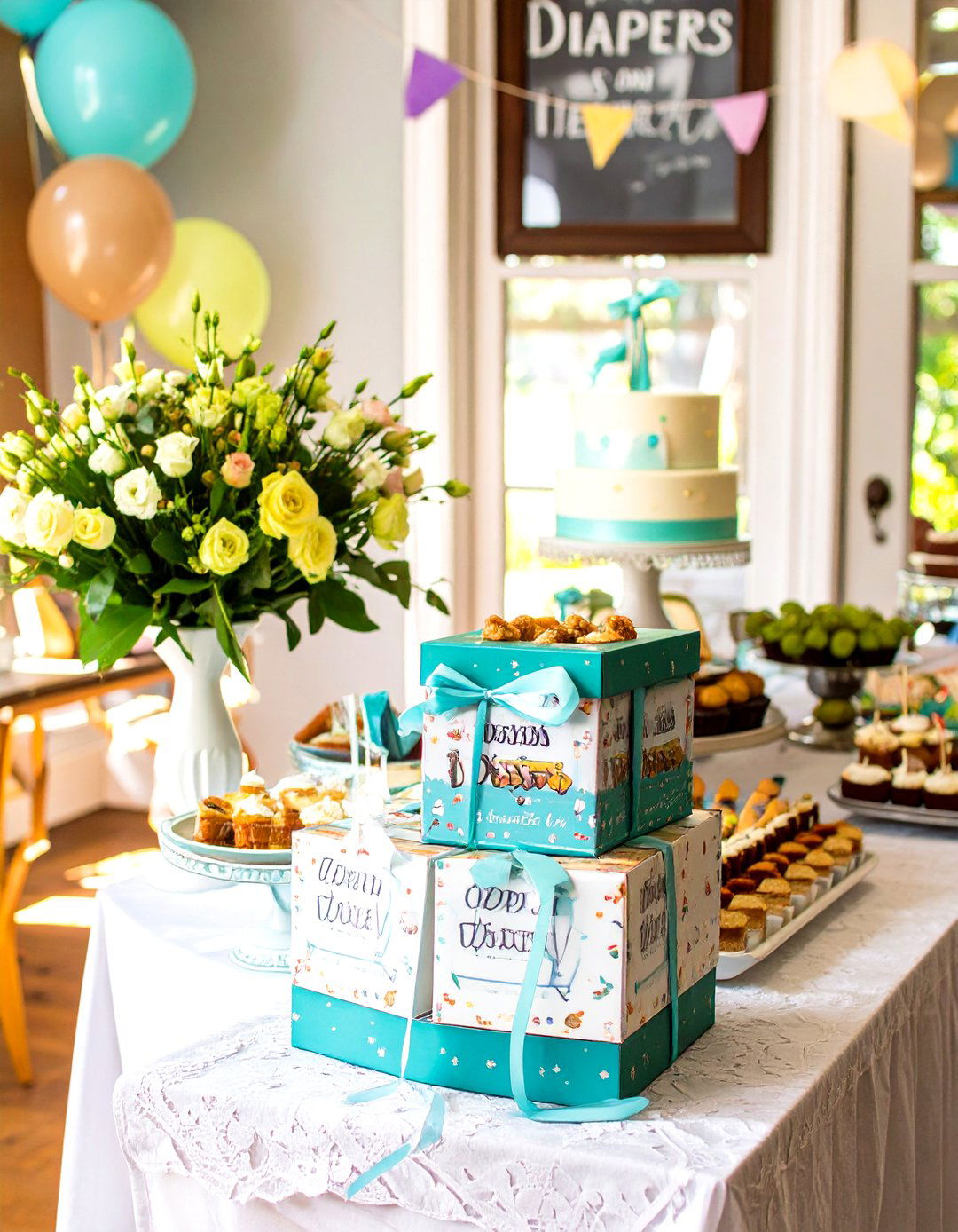 Diapers and Desserts Sprinkle Shower - 30 sprinkle shower ideas