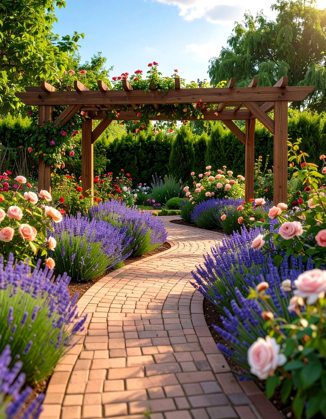 Digital English Cottage Garden Visualization - 30 virtual landscape design ideas