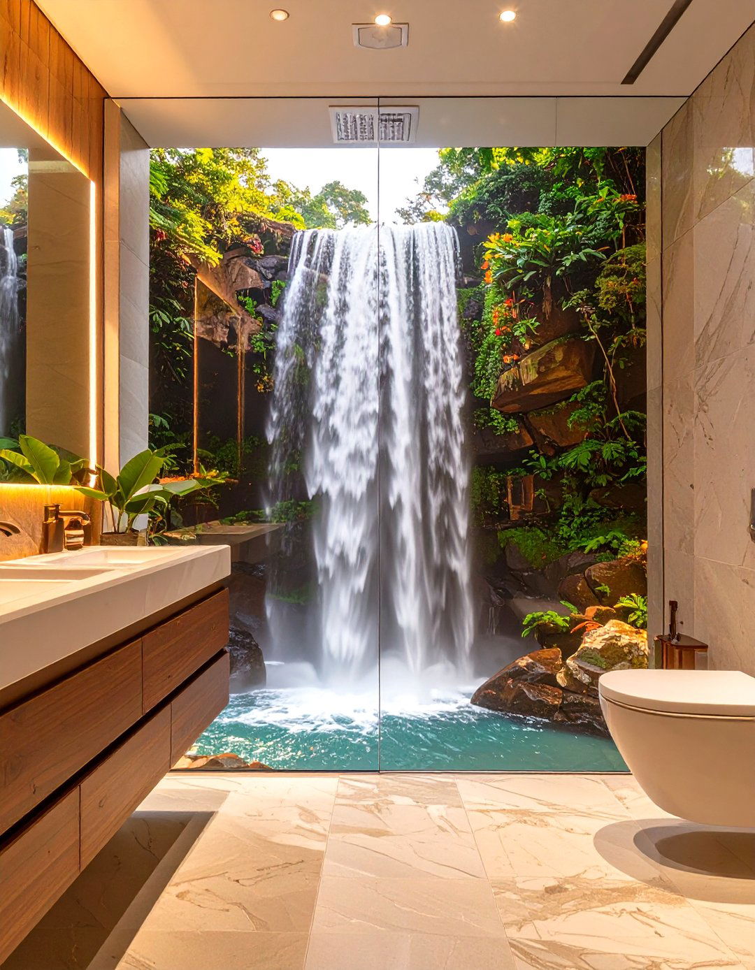Digital Print Bathroom Panels - 30 bathroom paneling ideas