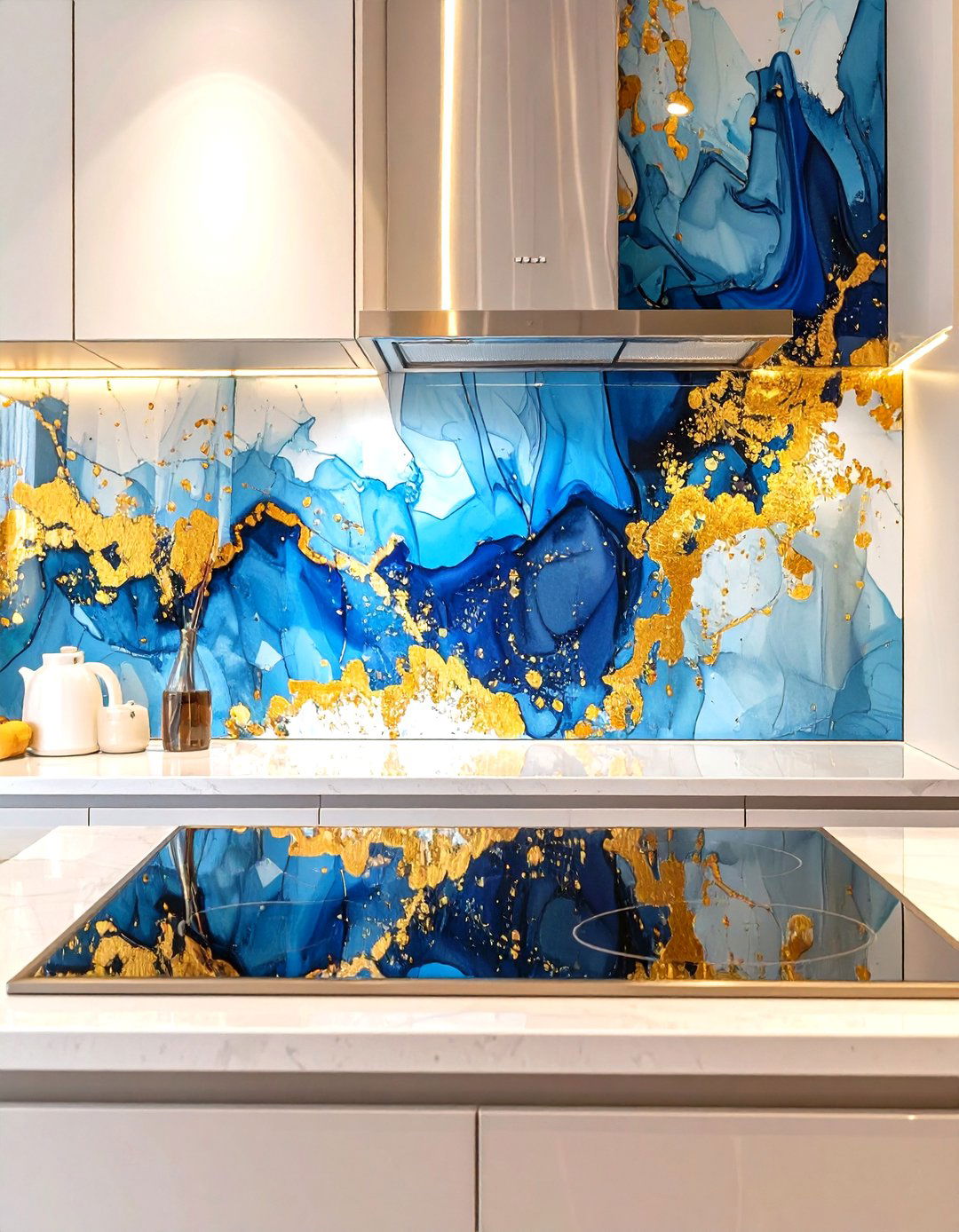 Digital Print Glass Backsplash - 30 unique kitchen backsplash ideas