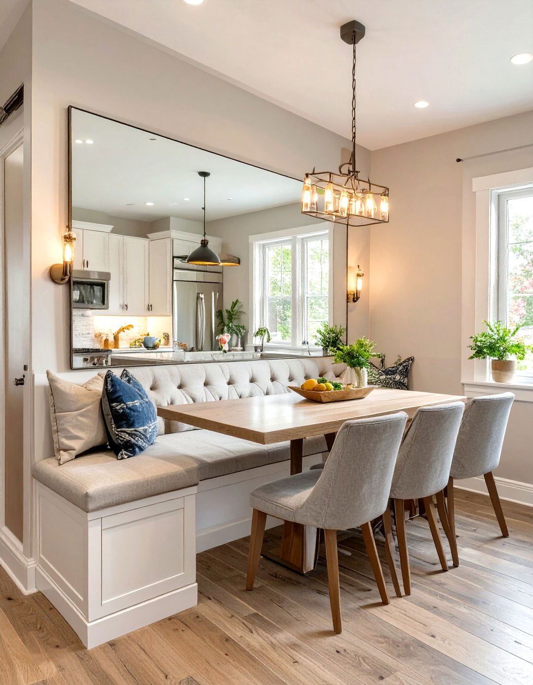 Dining Nook Mirrored Wall - 30 how to use mirrors in interior design ideas