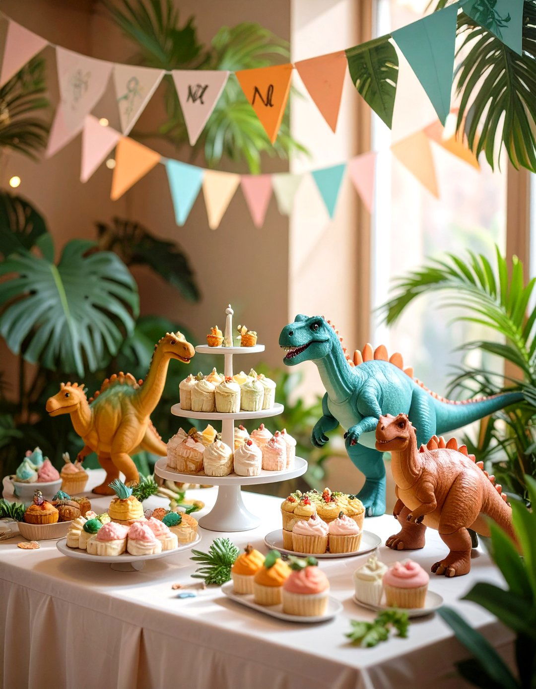 Dinosaur Themed A New Adventure Decor - 30 unique baby shower decoration ideas