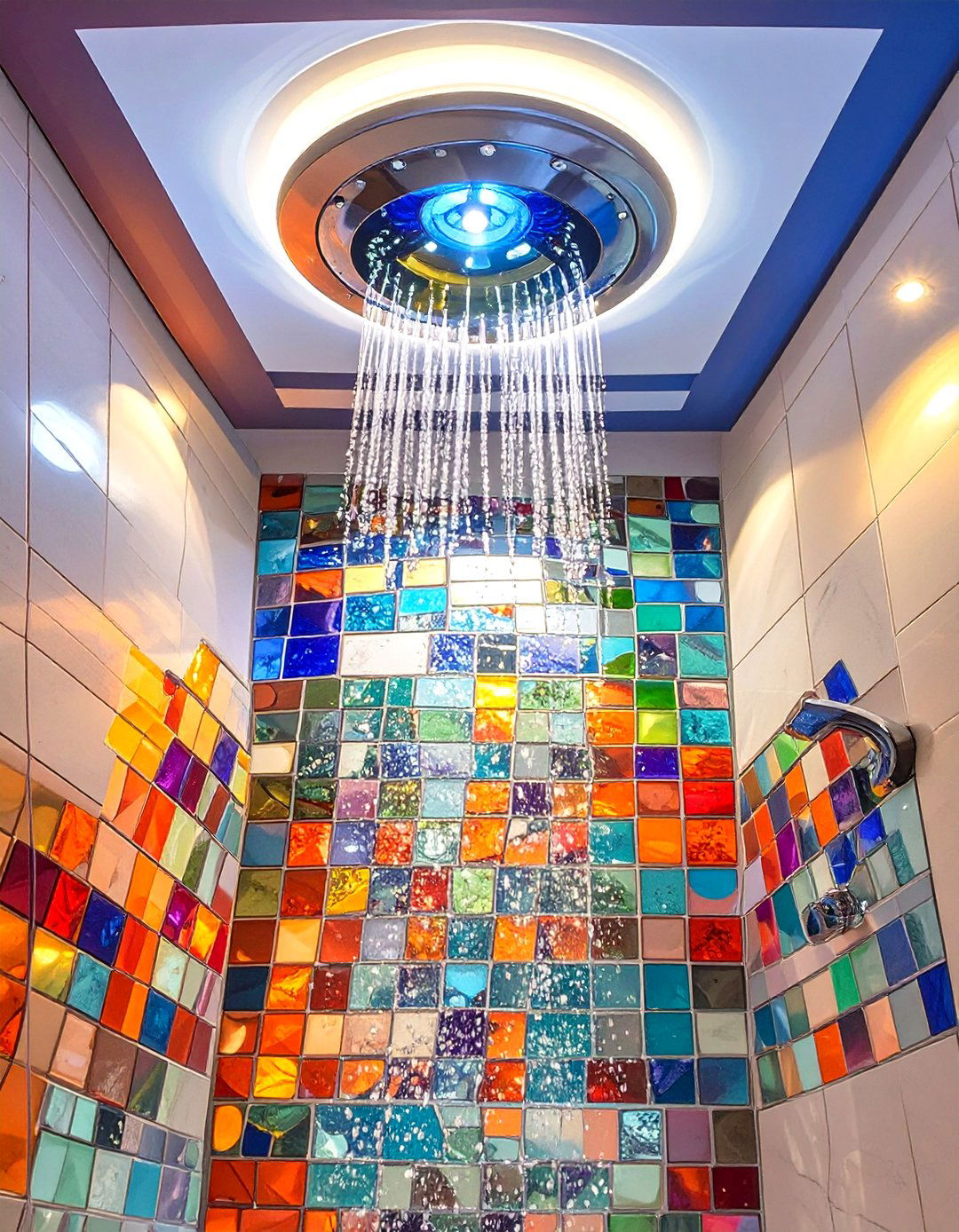 Directional Eyeball Recessed Lights - 30 shower lighting ideas