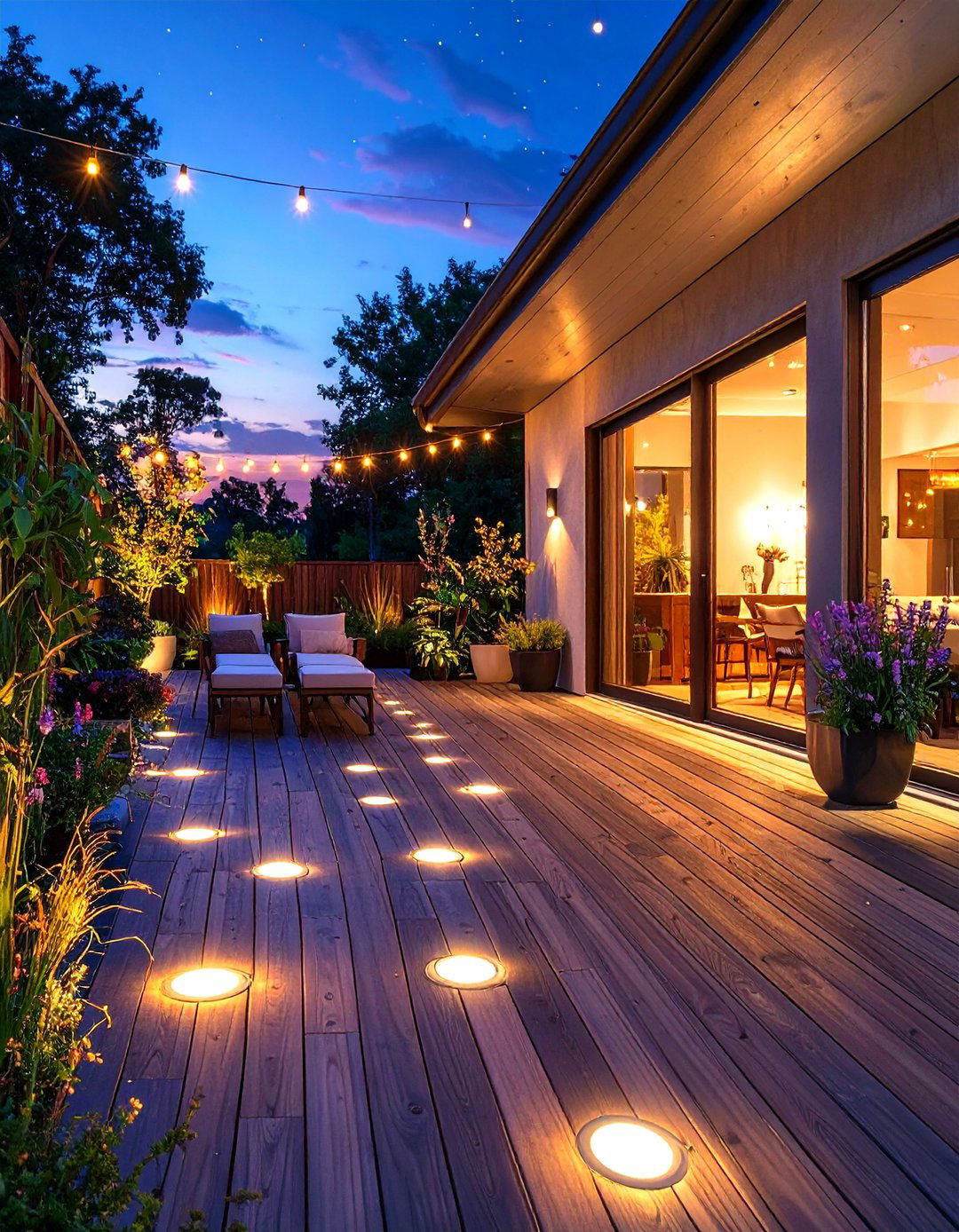 Discreet Patio Floor Lighting - 30 outdoor patio lighting ideas
