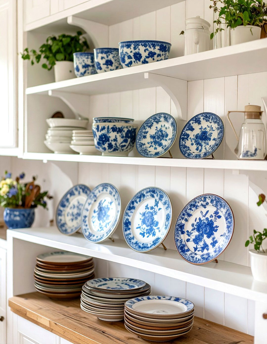 Displaying Antique China Patterns - 30 vintage interior design ideas