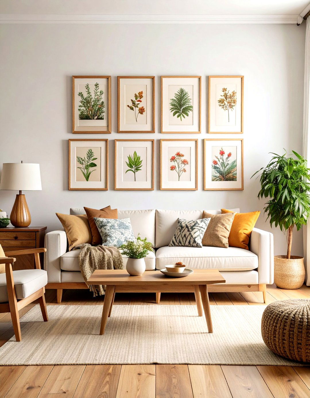 Displaying Botanical Prints and Art - 30 rustic living room ideas