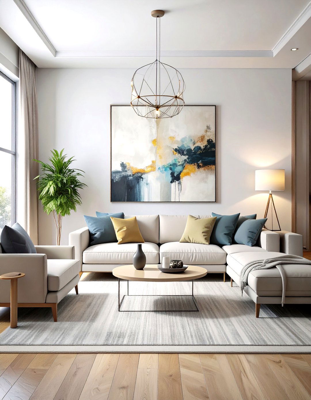 Displaying Large Scale Minimalist Artwork - 30 quiet luxury interior design ideas