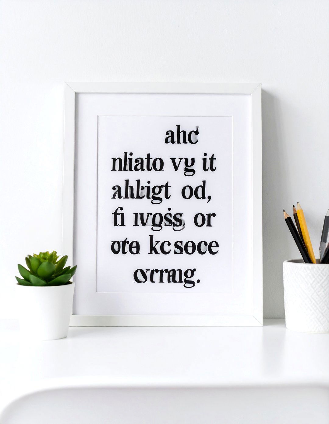 Displaying an Inspirational Quote or Art - 30 small office decor ideas for work