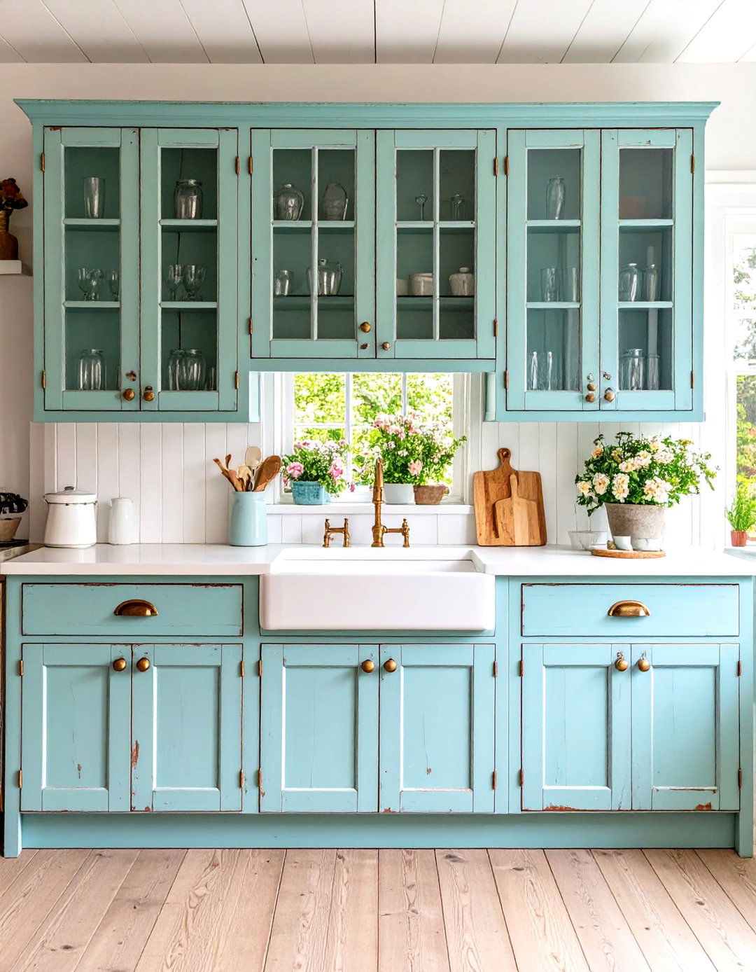 Distressed Finish Kitchen Cupboards - 30 kitchen cupboard designs