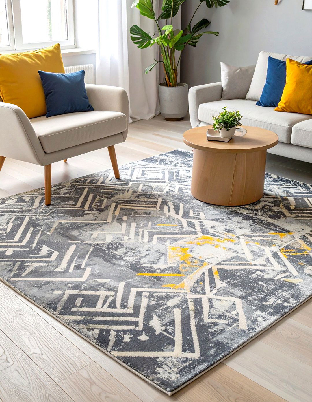 Distressed Modern Office Rug - 30 office rug ideas