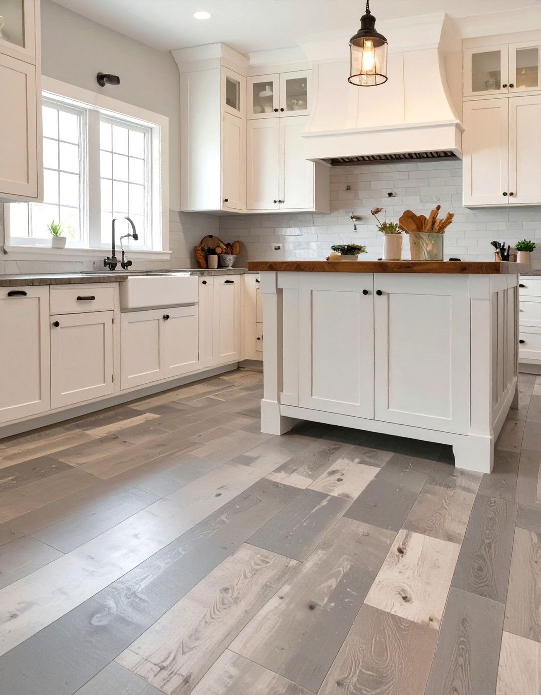 Distressed Wood Look Vinyl Flooring - 30 vinyl kitchen flooring ideas