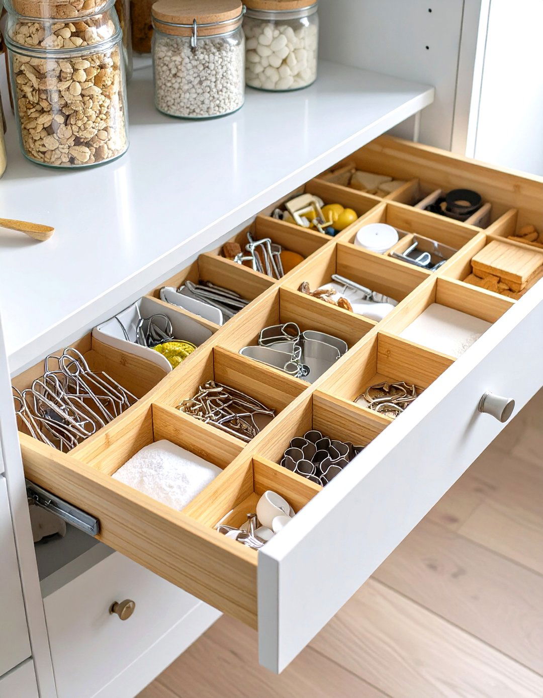 Dividing Drawers for Utensils and Gadgets - 30 small pantry organization ideas