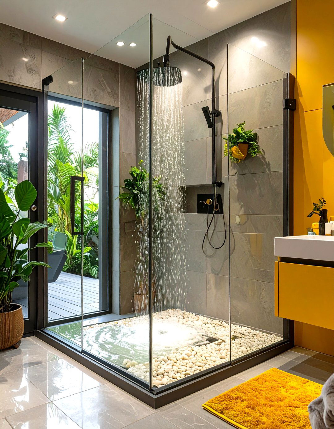 Doorless Alcove Shower Enclosure - 30 shower enclosure ideas