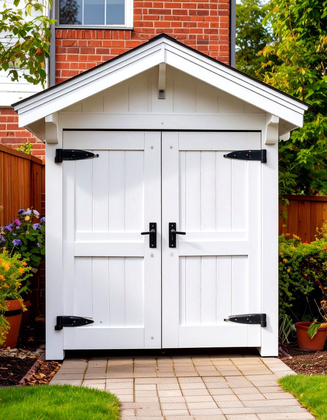 Double Door Garbage Can Storage Shed - 30 outdoor garbage can storage ideas