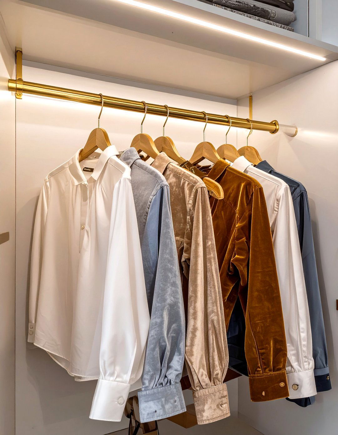 Double Hanging Closet Rods - 30 small walk in closet design ideas