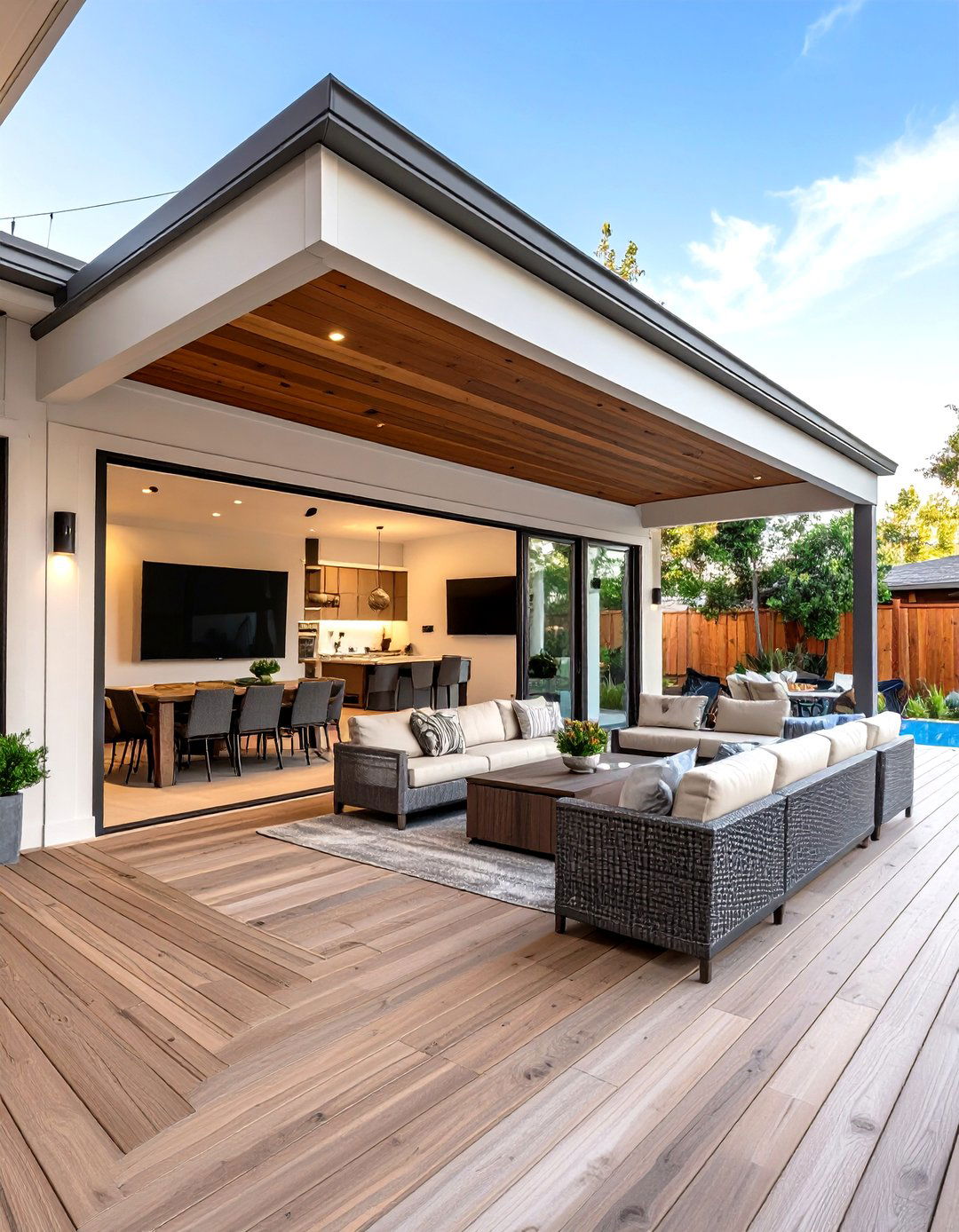 Double Sided Outdoor TV Mount - 30 outdoor tv mount ideas