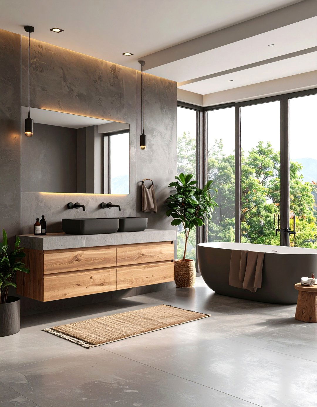 Dovetail A Strong and Architectural Bathroom - 30 2025 paint color trends sherwin williams