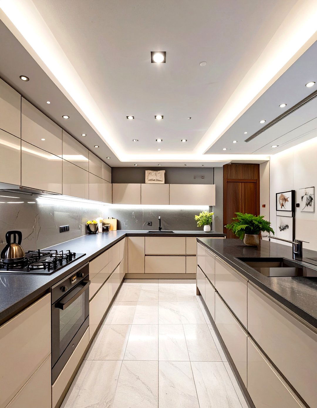 Down Lighting from the Ceiling - 30 space interior design ideas