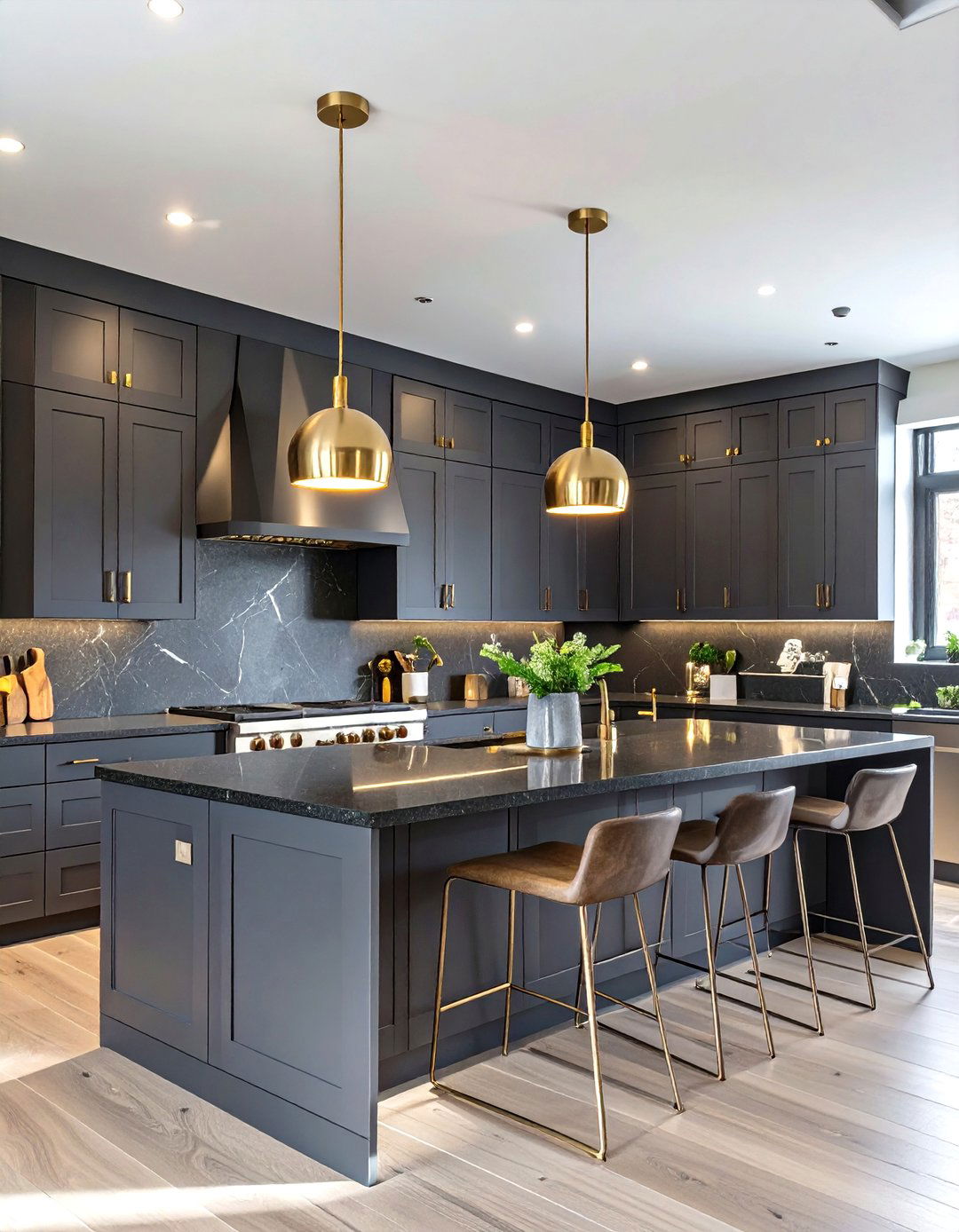 Dramatic Dark Toned Kitchen - 30 contemporary kitchen ideas