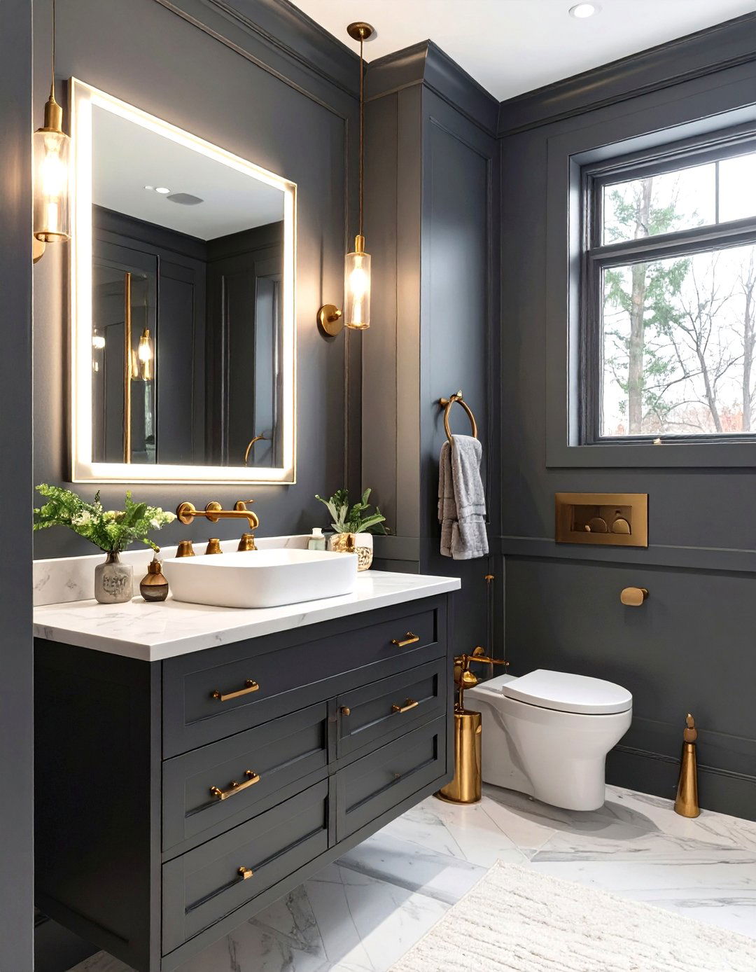 Dramatic and Dark Color Palettes - 30 what are the top bathroom renovation ideas ideas