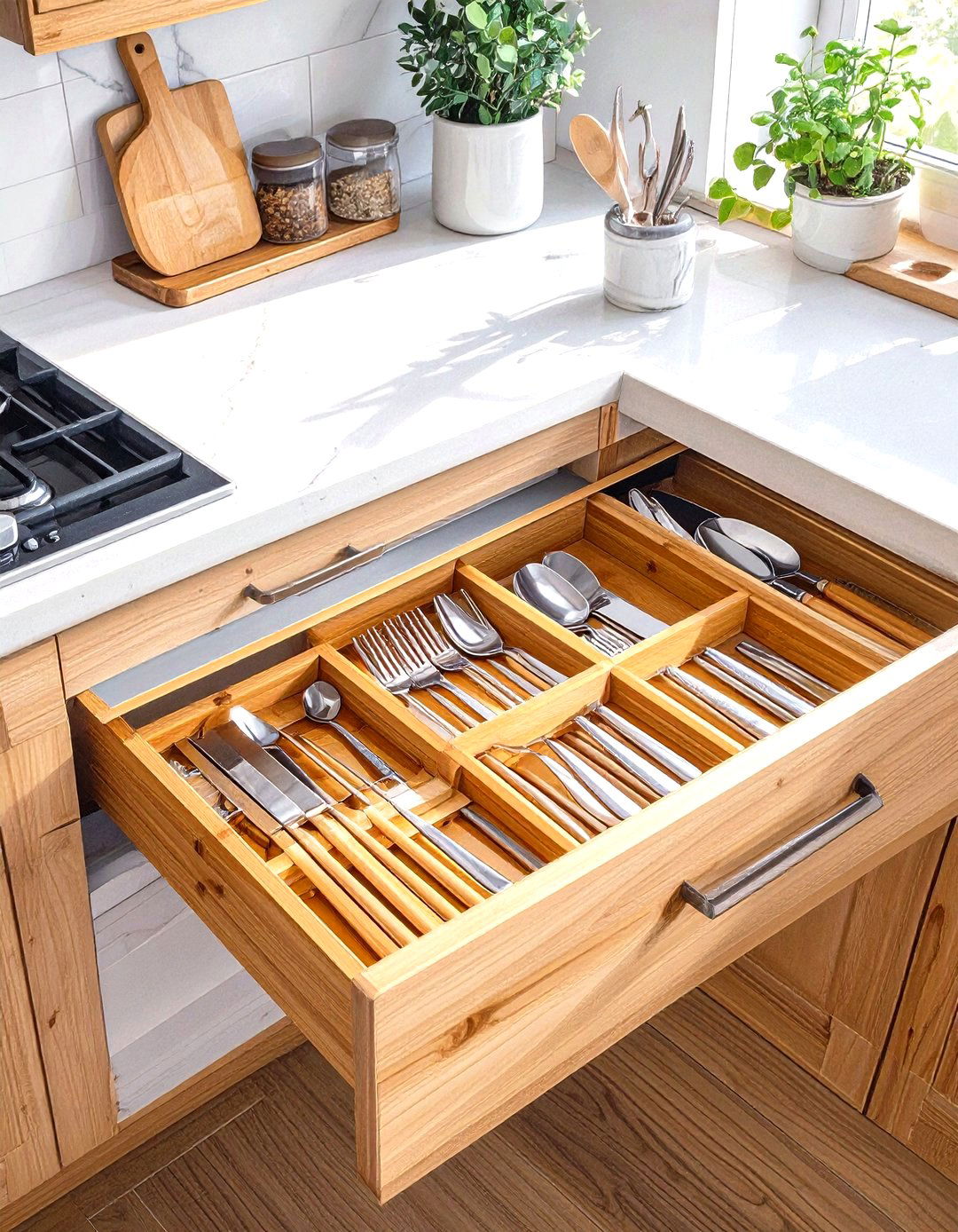 Drawer Dividers with Ikea UPPDATERA Organizers - 30 small ikea kitchen ideas