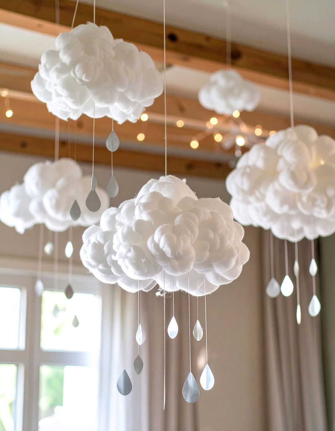 Dream Big Little One Cloud Mobiles - 30 unique baby shower decoration ideas