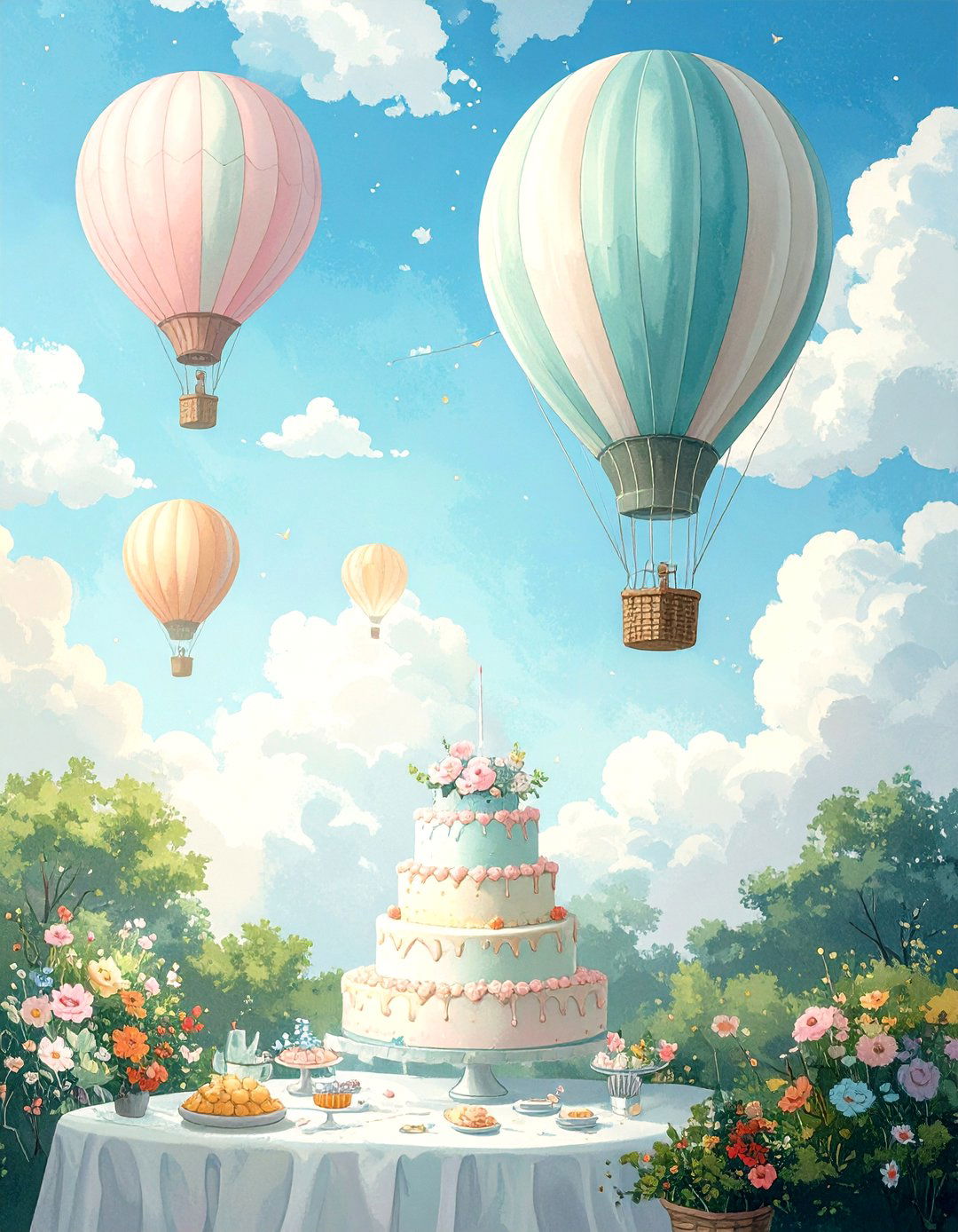 Dream Big Little One Hot Air Balloon Shower - 30 unique baby shower ideas