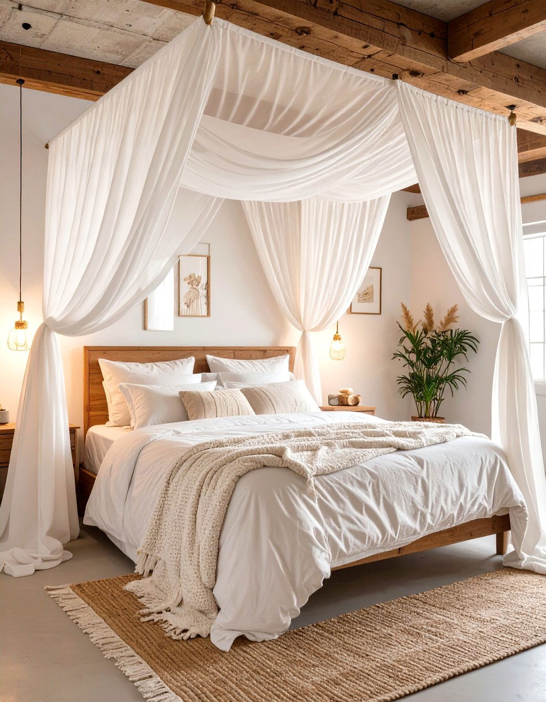 Dreamy Canopy Bed Bedroom - 30 basement bedroom ideas on a budget