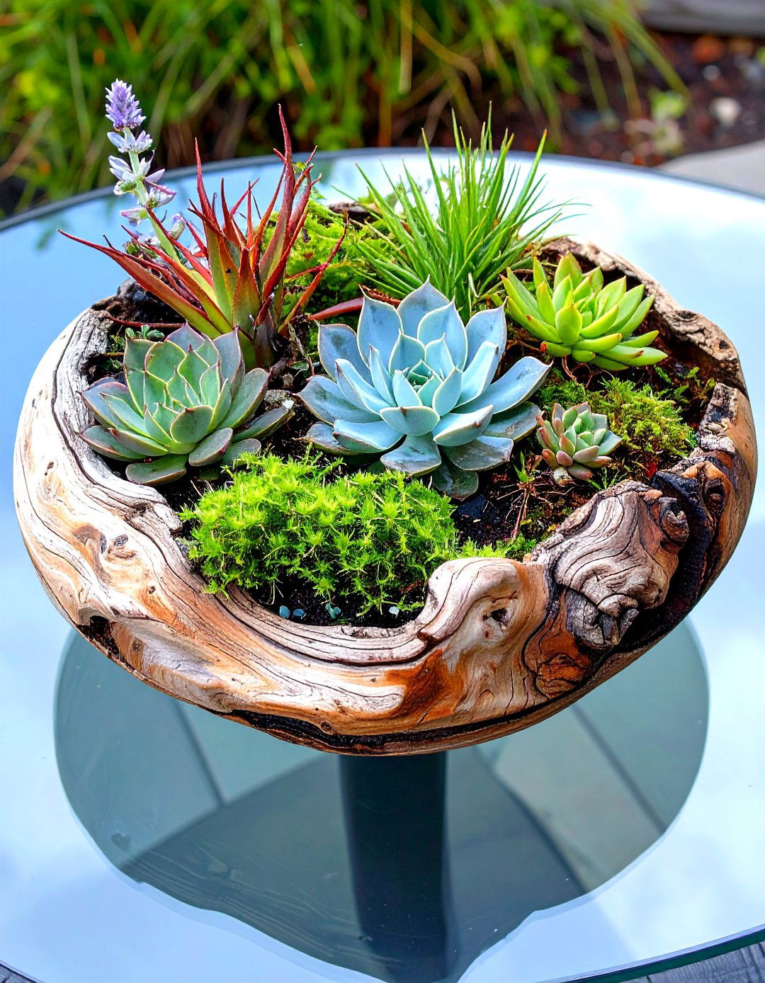 Driftwood Patio Planter - 30 patio planter ideas