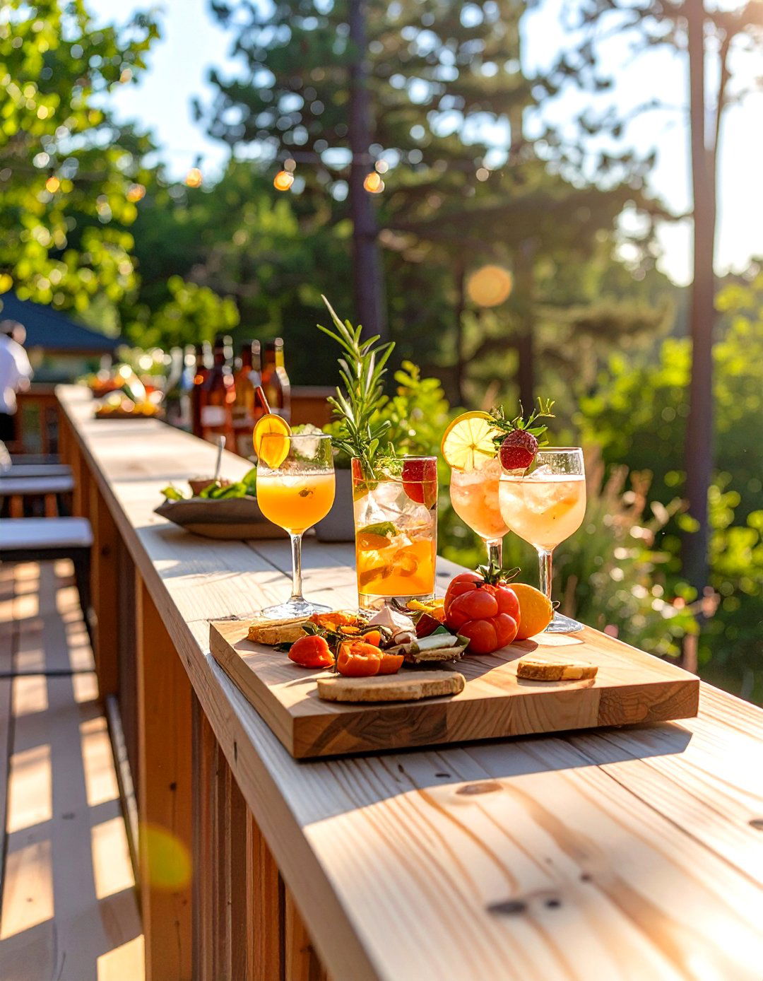 Drink Railing 30 Stylish Wood Deck Railing Ideas for Better Design - We Love Home Blog