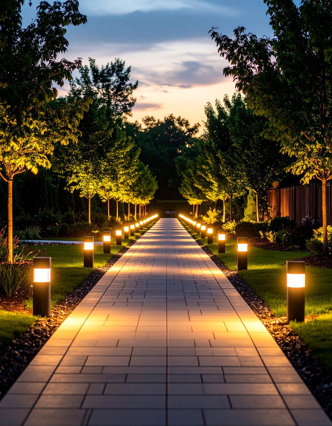 Driveway and Pathway In Ground Lights - 30 backyard lights ideas