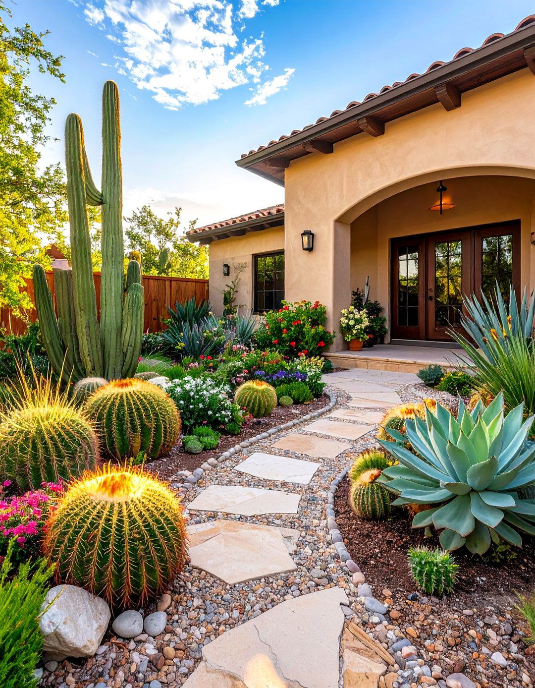 Drought Tolerant Front Yard Landscaping - 30 front yard cactus garden ideas