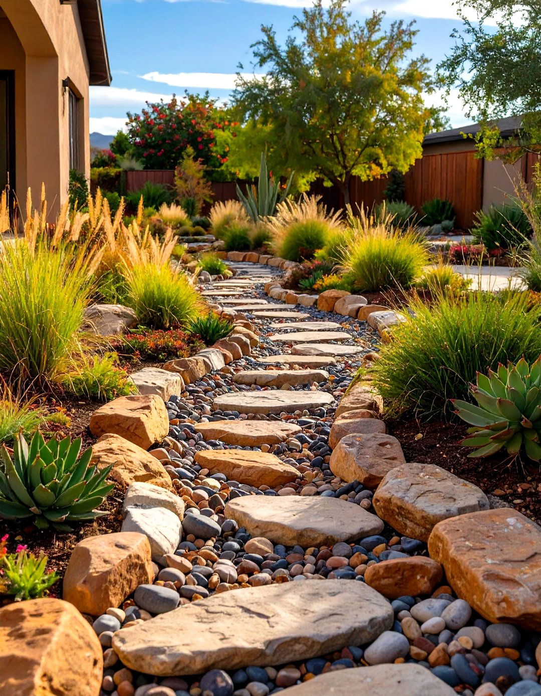 Dry Creek Bed Landscaping - 30 outdoor landscaping ideas