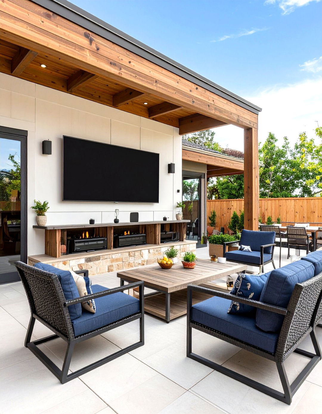 Dual Outdoor TV Setup for Sports Fans - 30 outdoor tv ideas