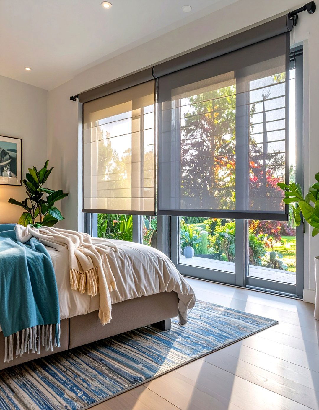 Dual Roller Shades for Sliding Patio Doors - 30 sliding patio door blinds ideas