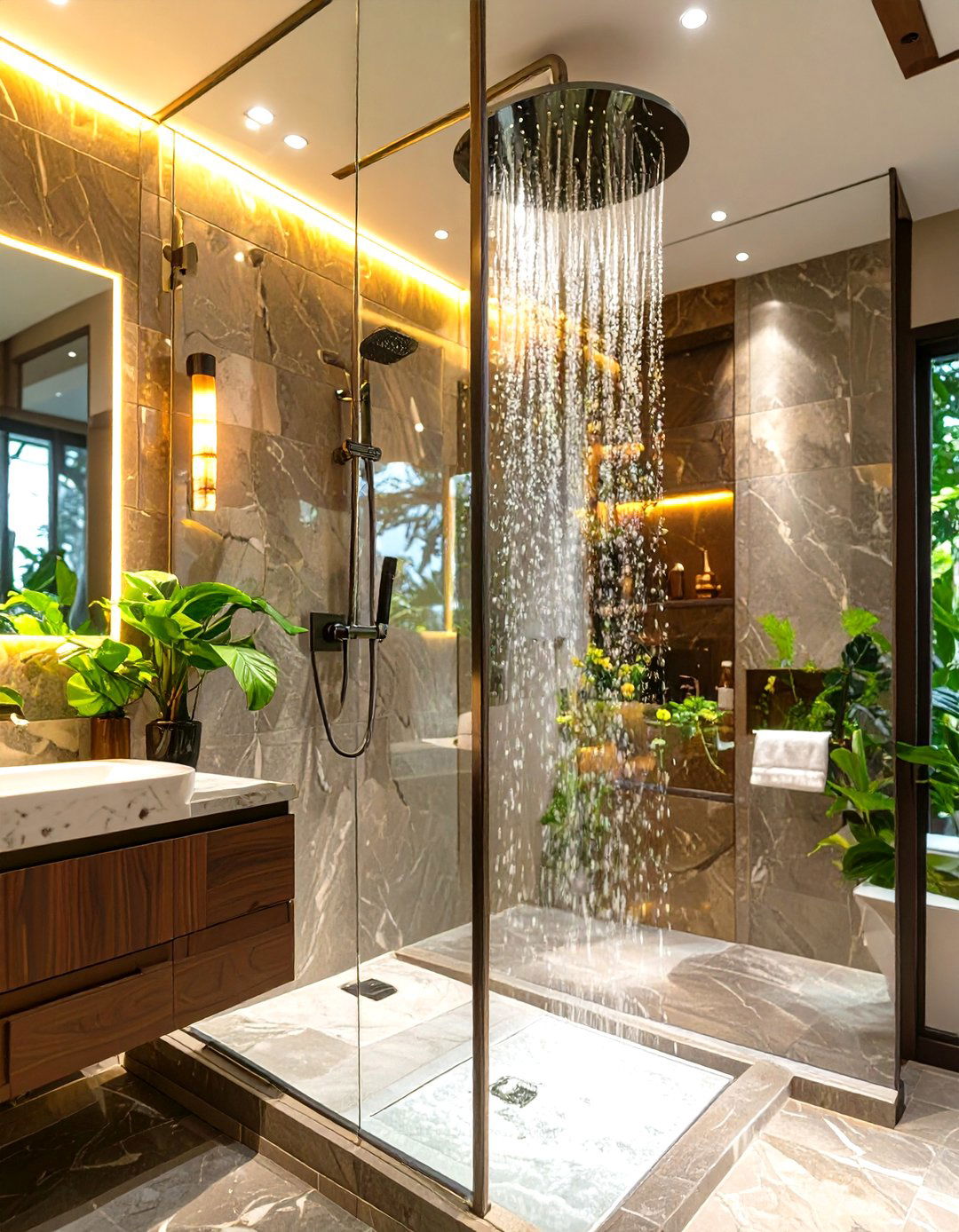 Dual Shower Head Stall - 30 shower stall ideas
