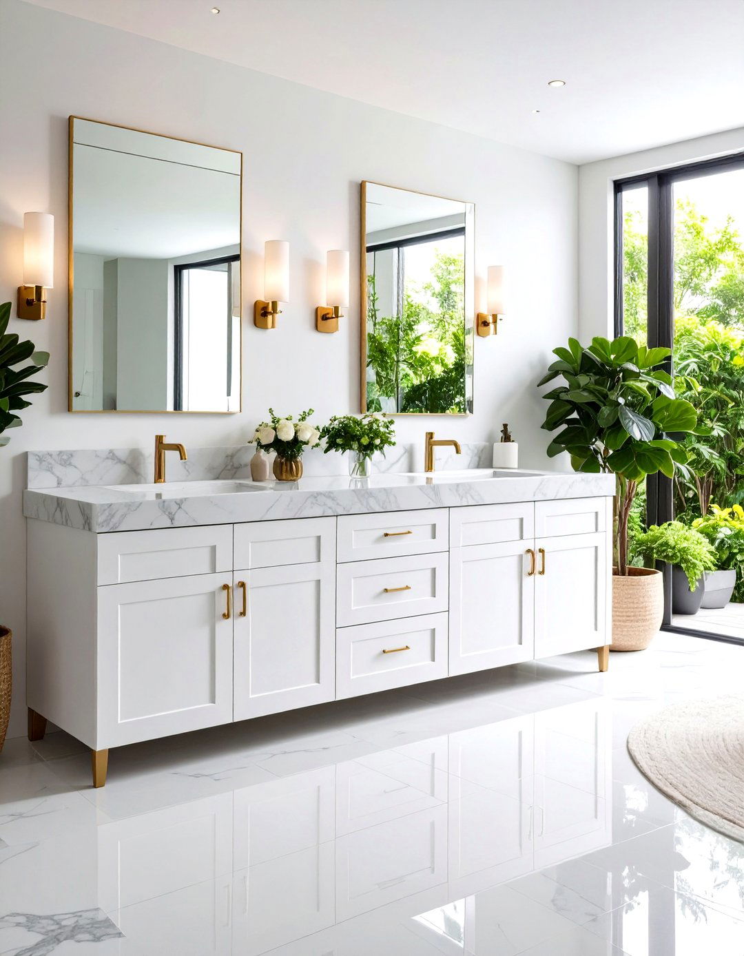 Dual Vanity for a Shared Bathroom - 30 pinterest bathroom ideas