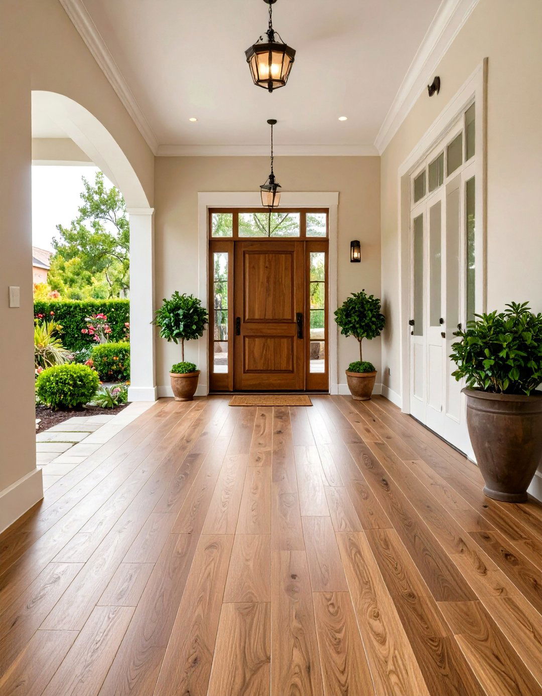 Durable Porcelain Wood Look Tile Entryway Flooring - 30 entryway flooring ideas