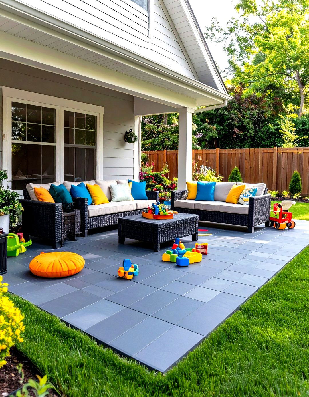 Durable Rubber Paver Flooring - 30 front porch flooring ideas
