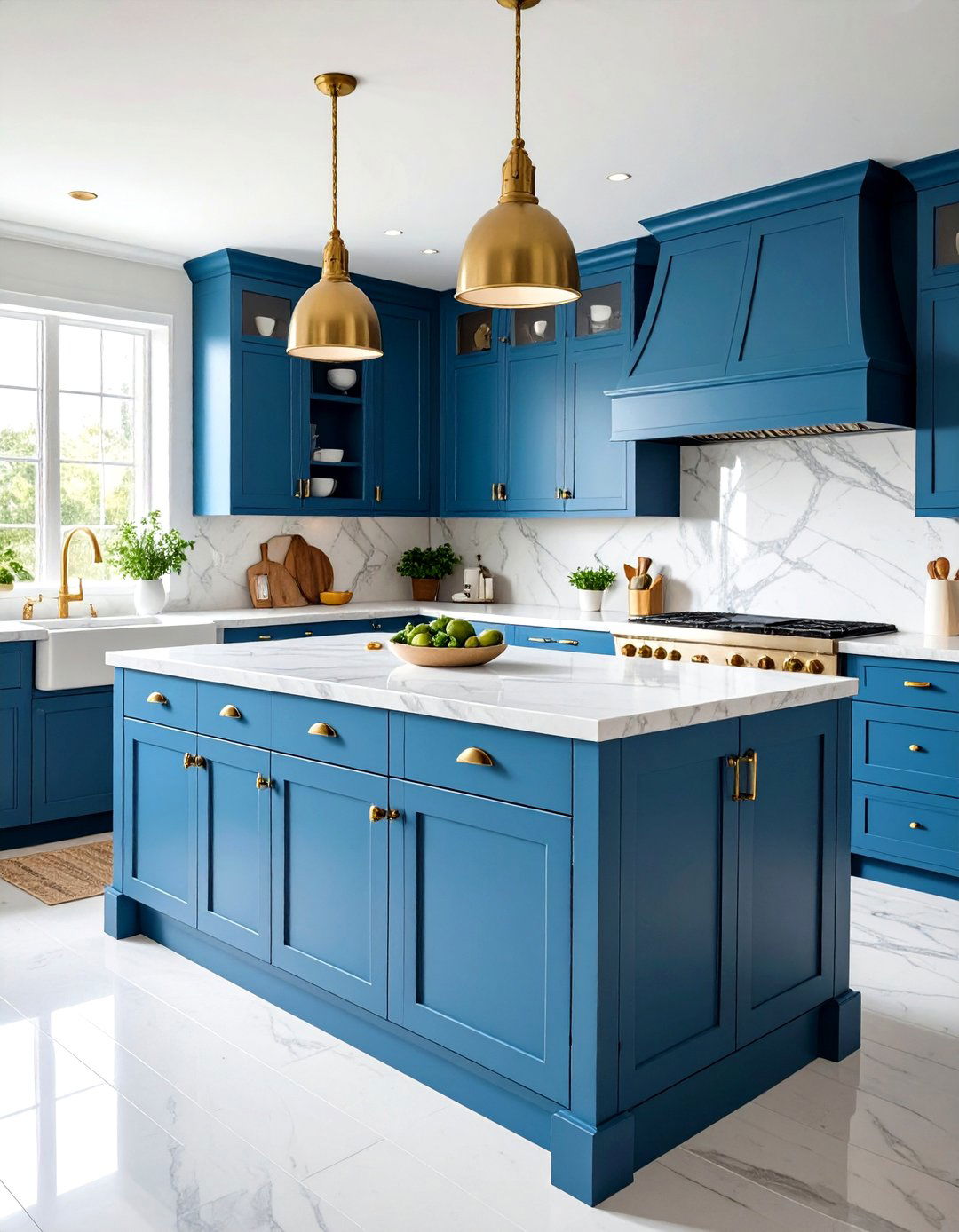 Dusty Blue Kitchen Cabinets - 30 kitchen cabinets paint ideas