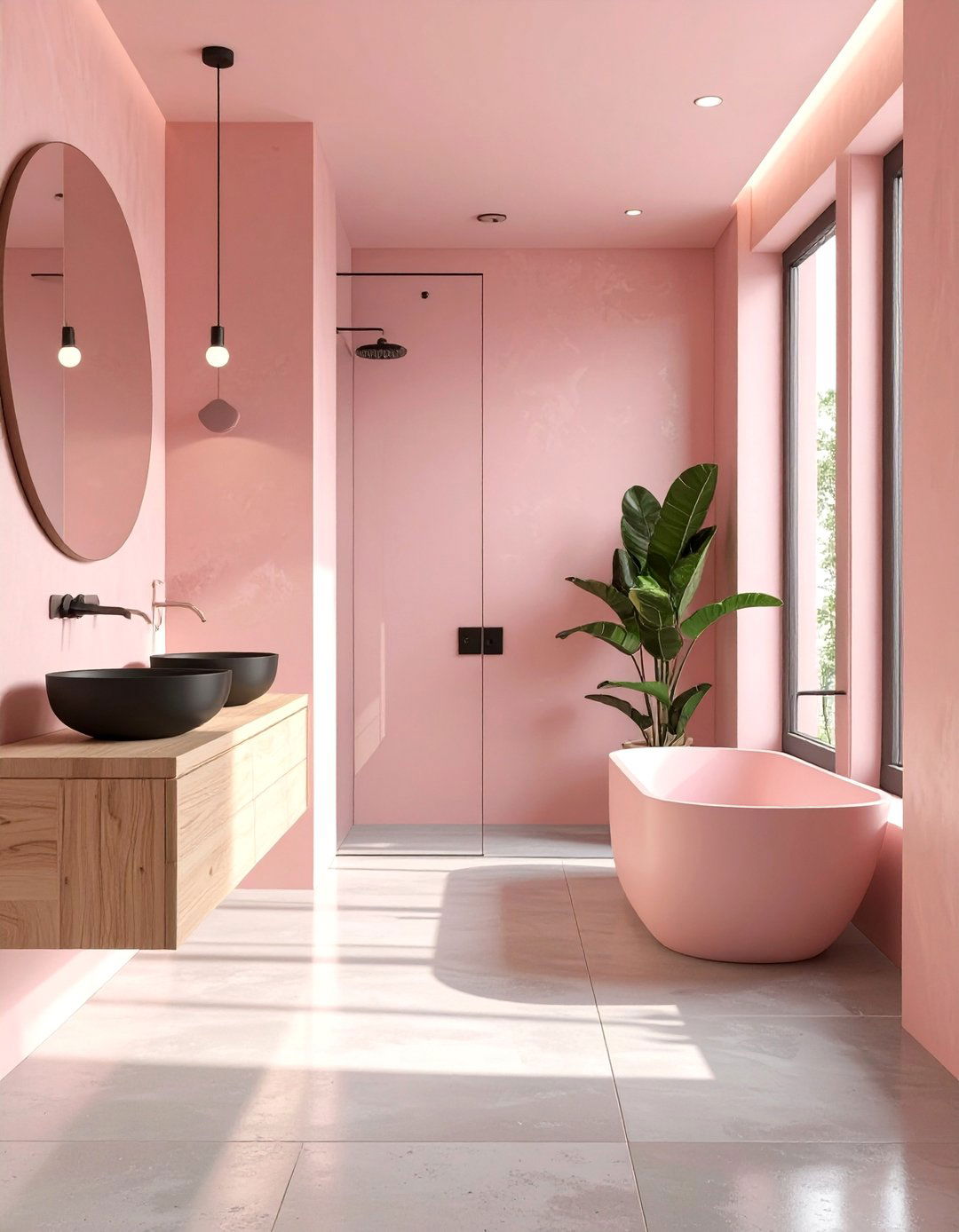 Dusty Rose Bathroom - 30 bathroom paint color ideas