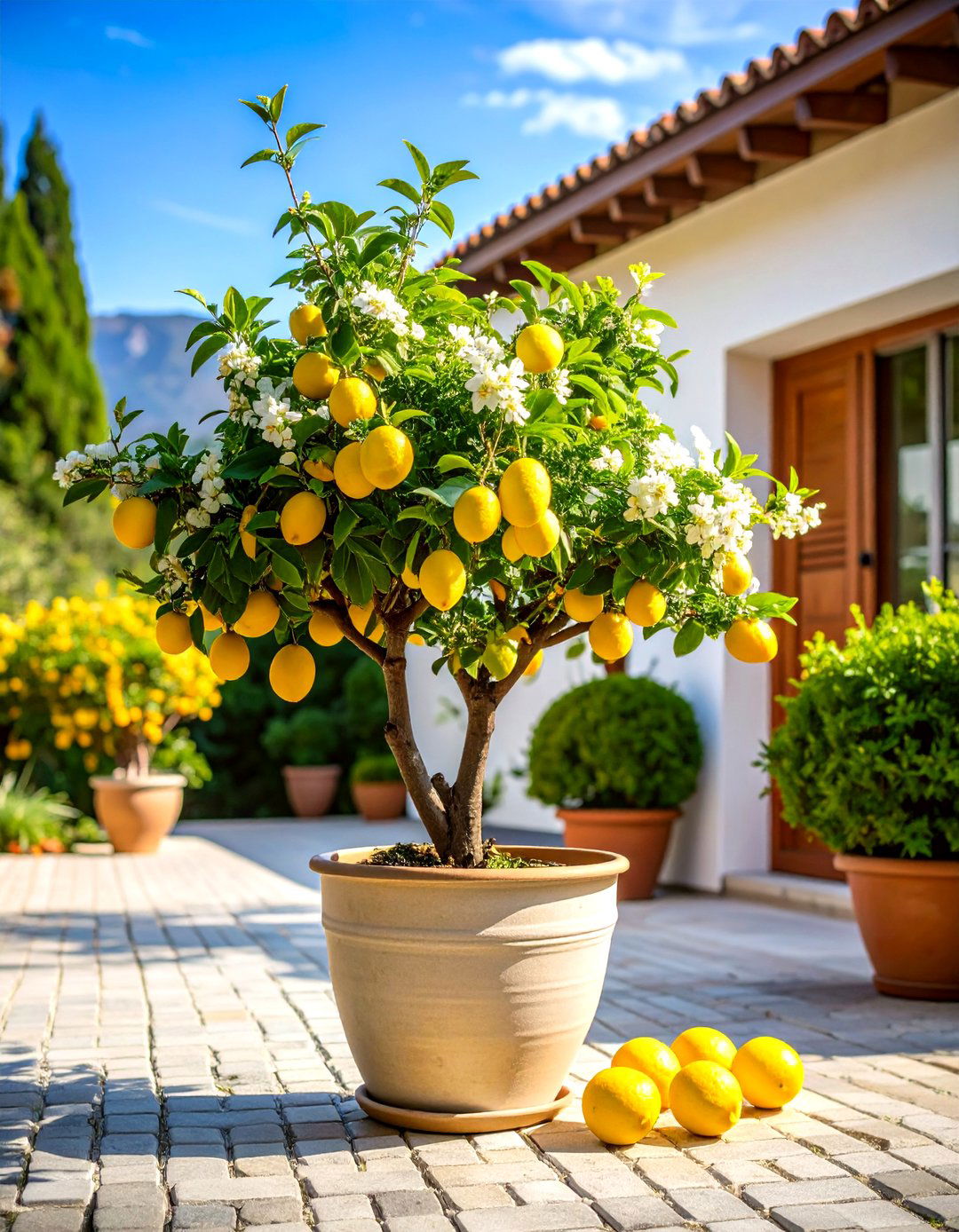 Dwarf Fruit Tree Container Patio Garden - 30 patio garden ideas