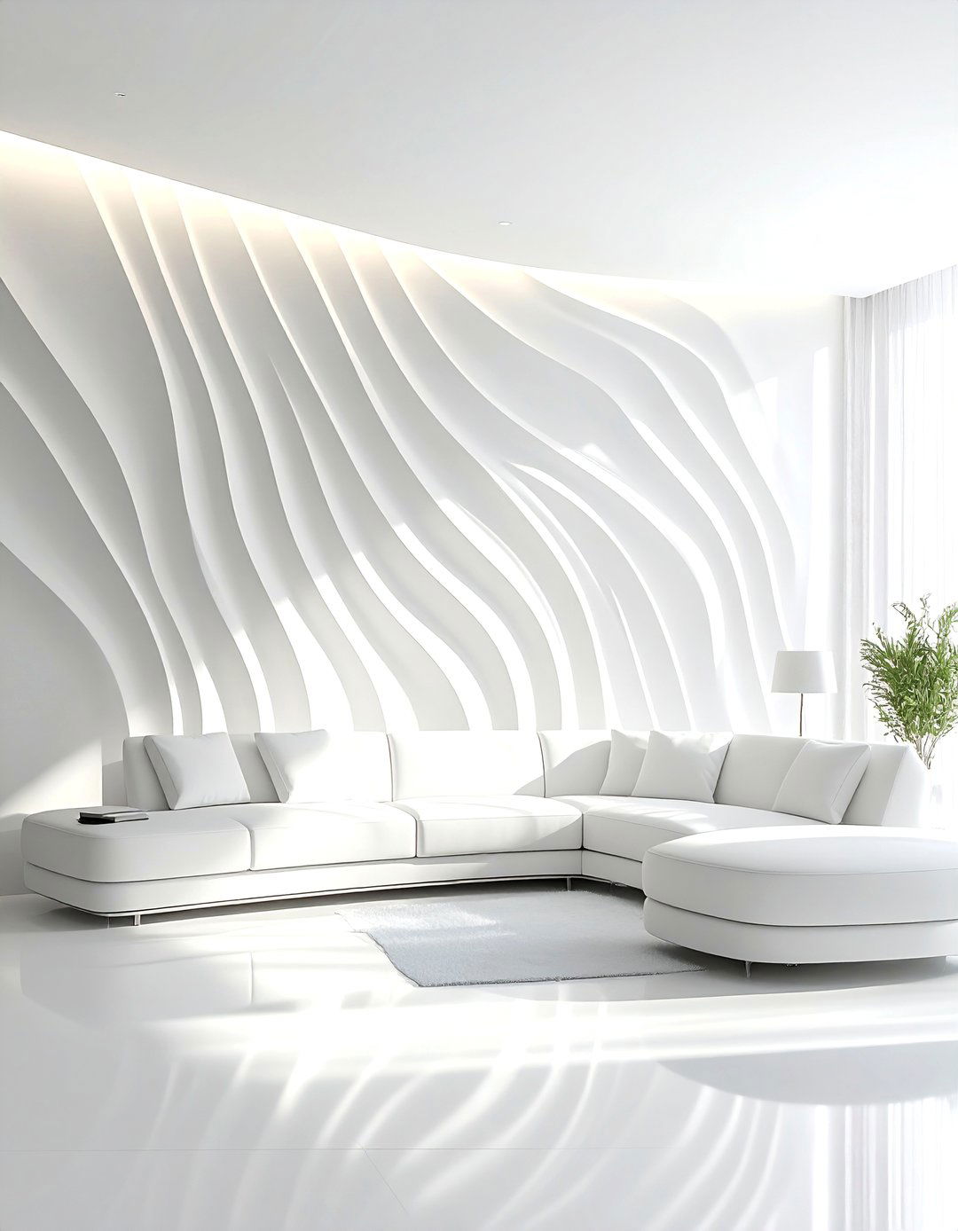 Dynamic D Wall Panels - 30 accent wall ideas for living room