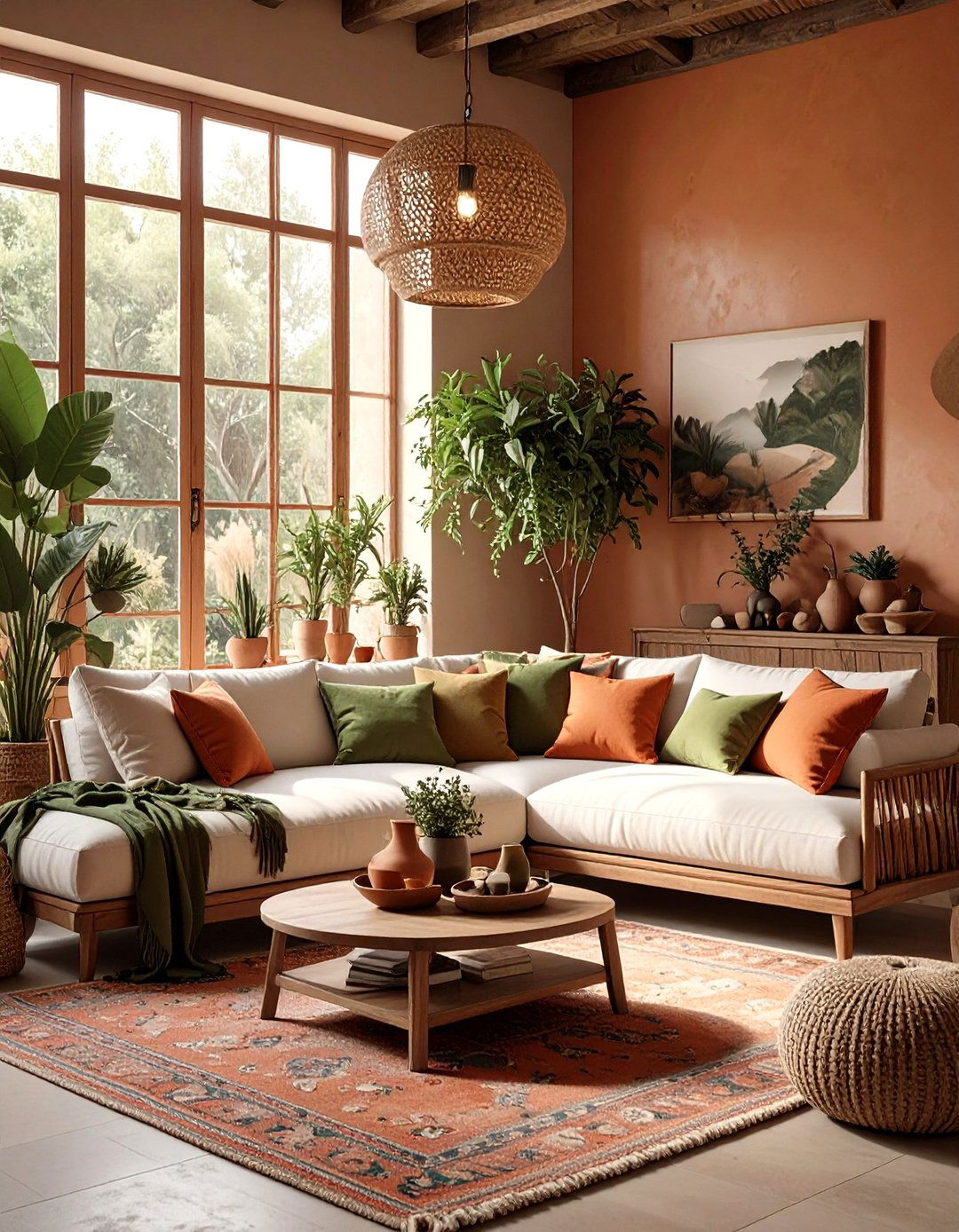 Earth Tone Sanctuary Living Room - 30 modern luxury modern living room design ideas