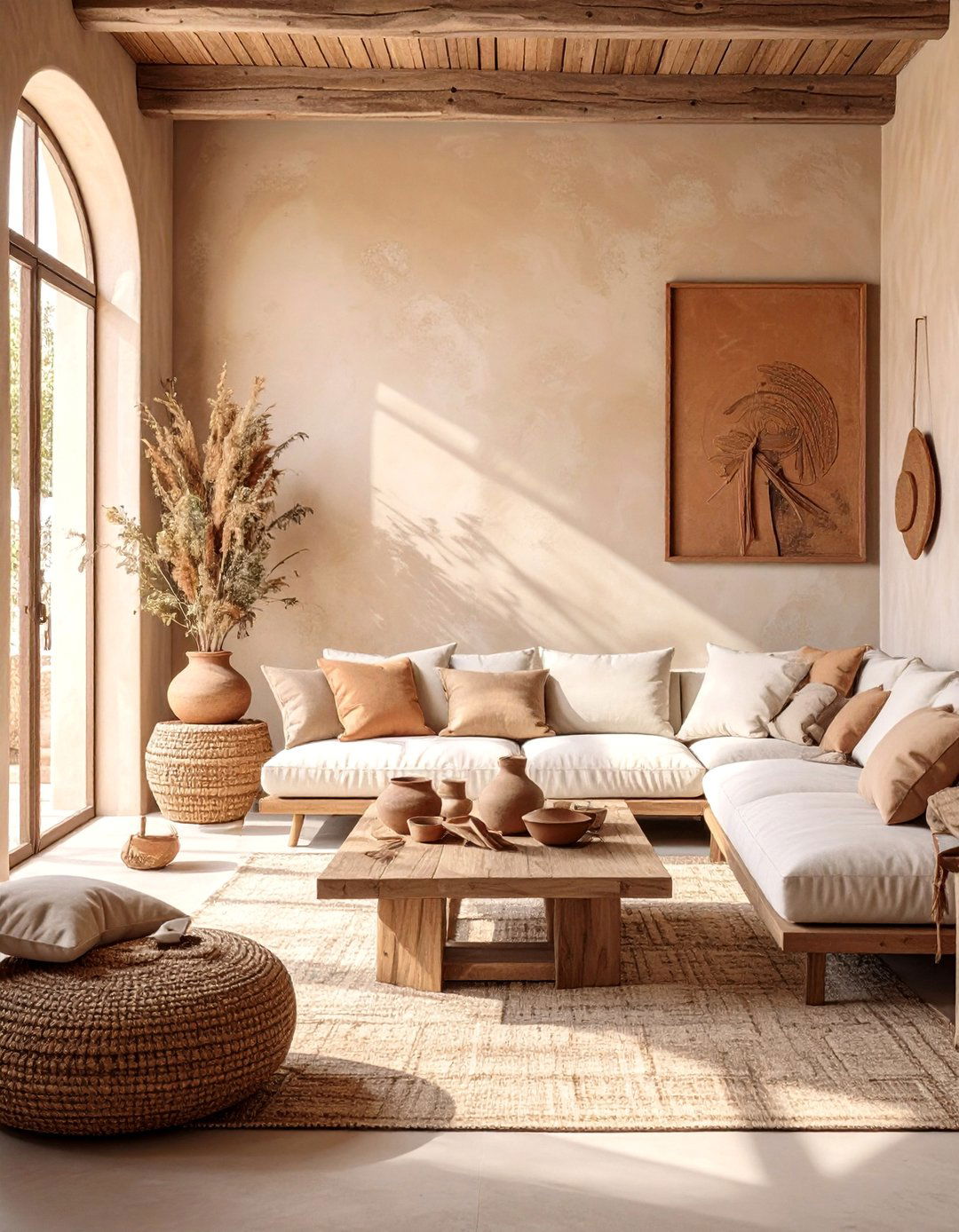 Earthenware Clay Living Room - 30 color trends 2025 living room interior design trends 2025