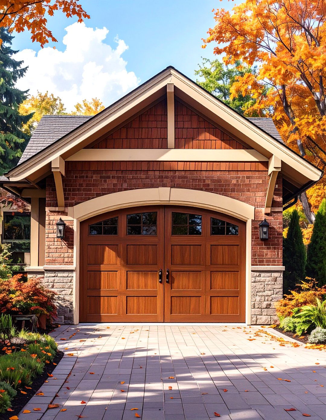 Earthy Brown Garage Door Hue - 30 garage door paint ideas