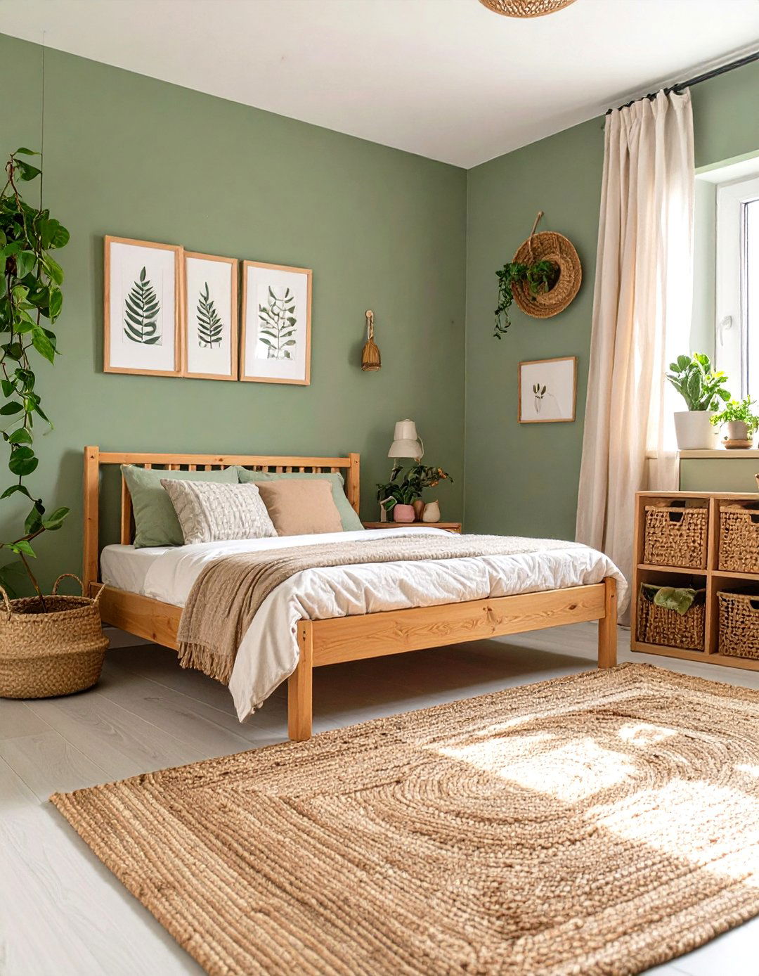 Earthy Green and Tan Boys Room - 30 boys room color ideas