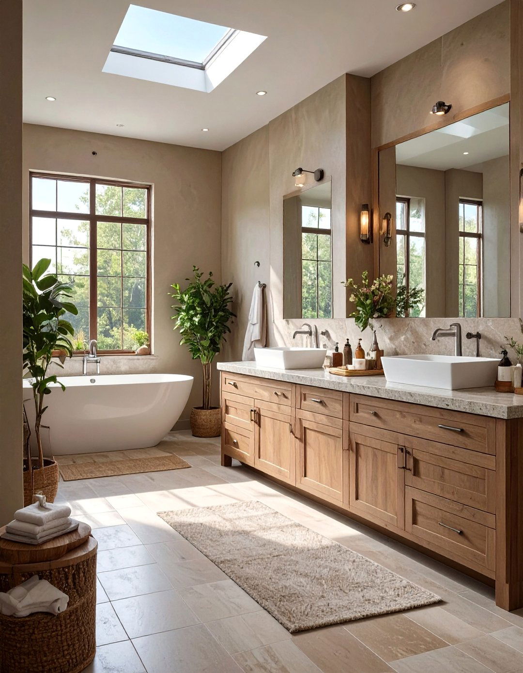 Earthy Greige Bathroom - 30 bathroom paint ideas